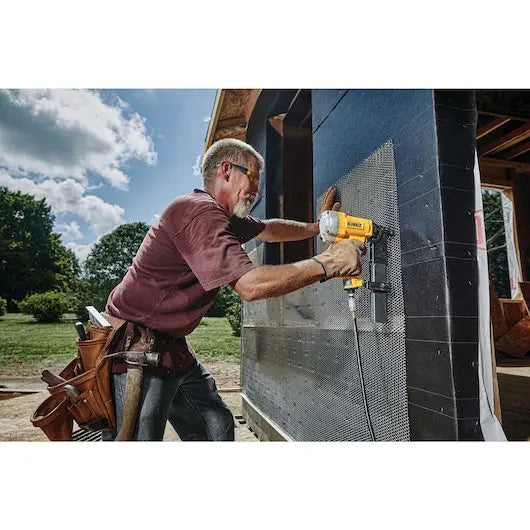 Open Box -  DEWALT Pneumatic 16-Gauge 1 in. Crown Lathing Stapler DEWALTBullseye Deals