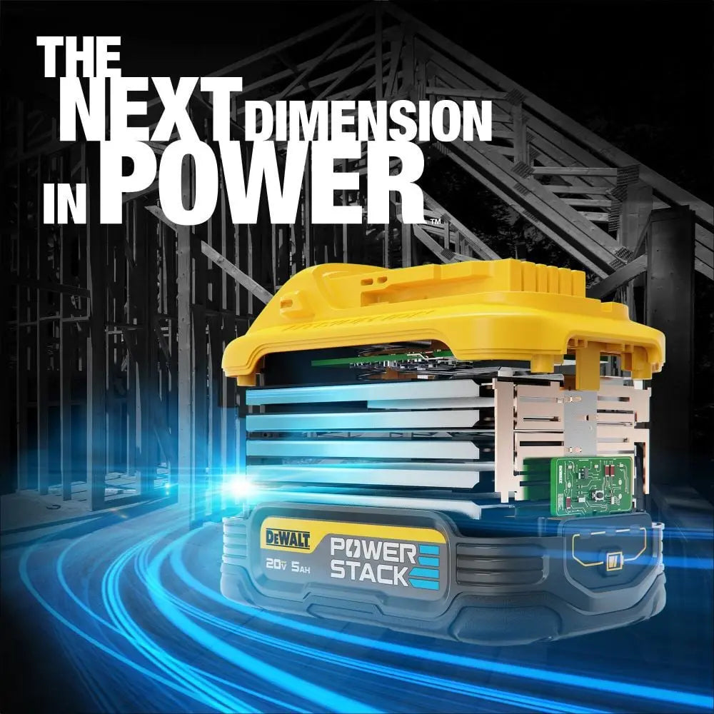 Open Box - DEWALT Powerstack 20-Volt Lithium-Ion 5.0 Ah and 1.7 Ah Batteries and Charger DEWALTBullseye Deals