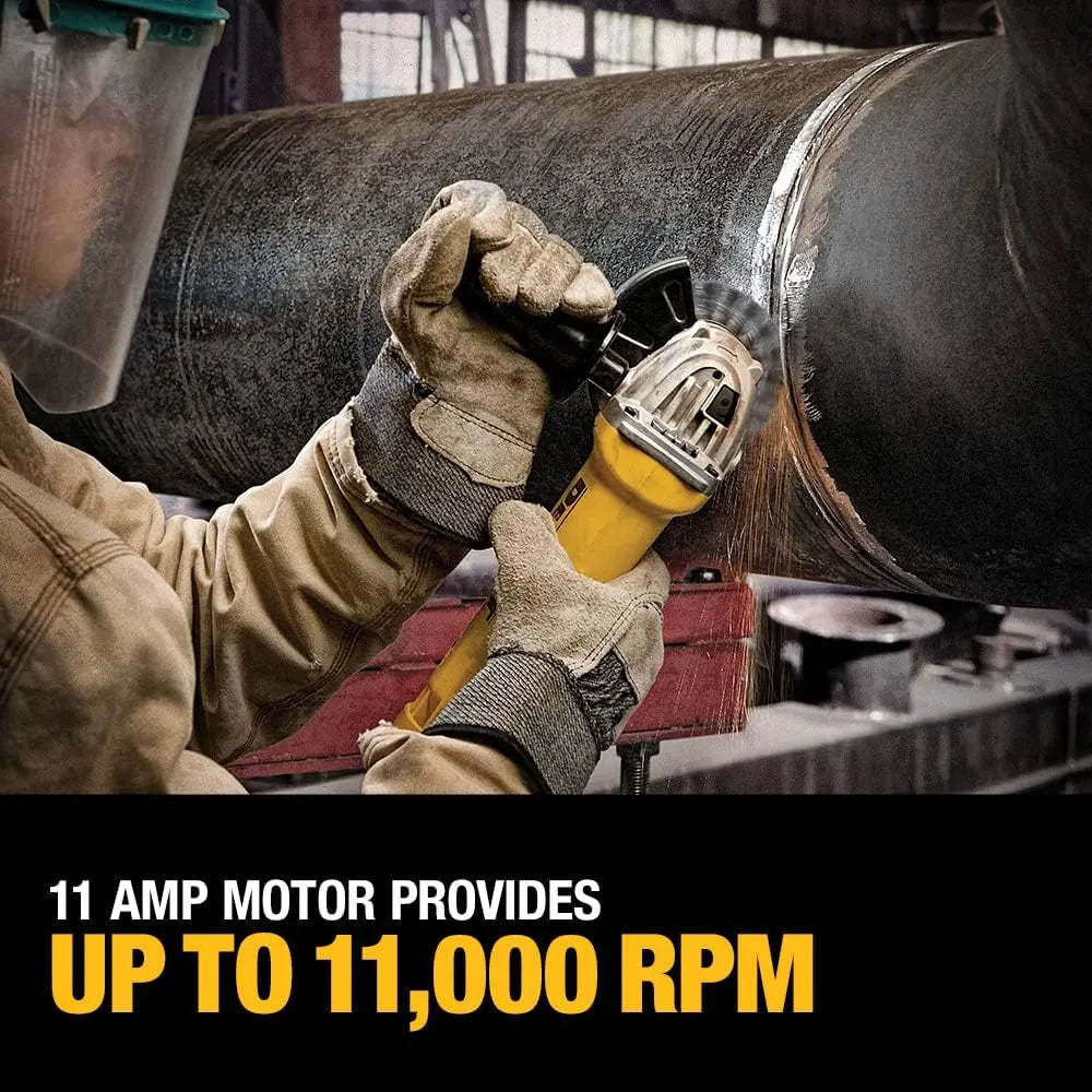 Open Box -  DeWALT DWE402W 120-Volt 4-1/2-Inch 1.8-HP Paddle Switch Small Angle Grinder DEWALTBullseye Deals