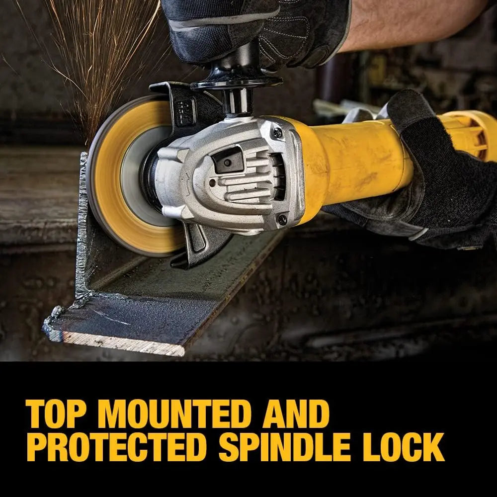 Open Box -  DeWALT DWE402W 120-Volt 4-1/2-Inch 1.8-HP Paddle Switch Small Angle Grinder DEWALTBullseye Deals