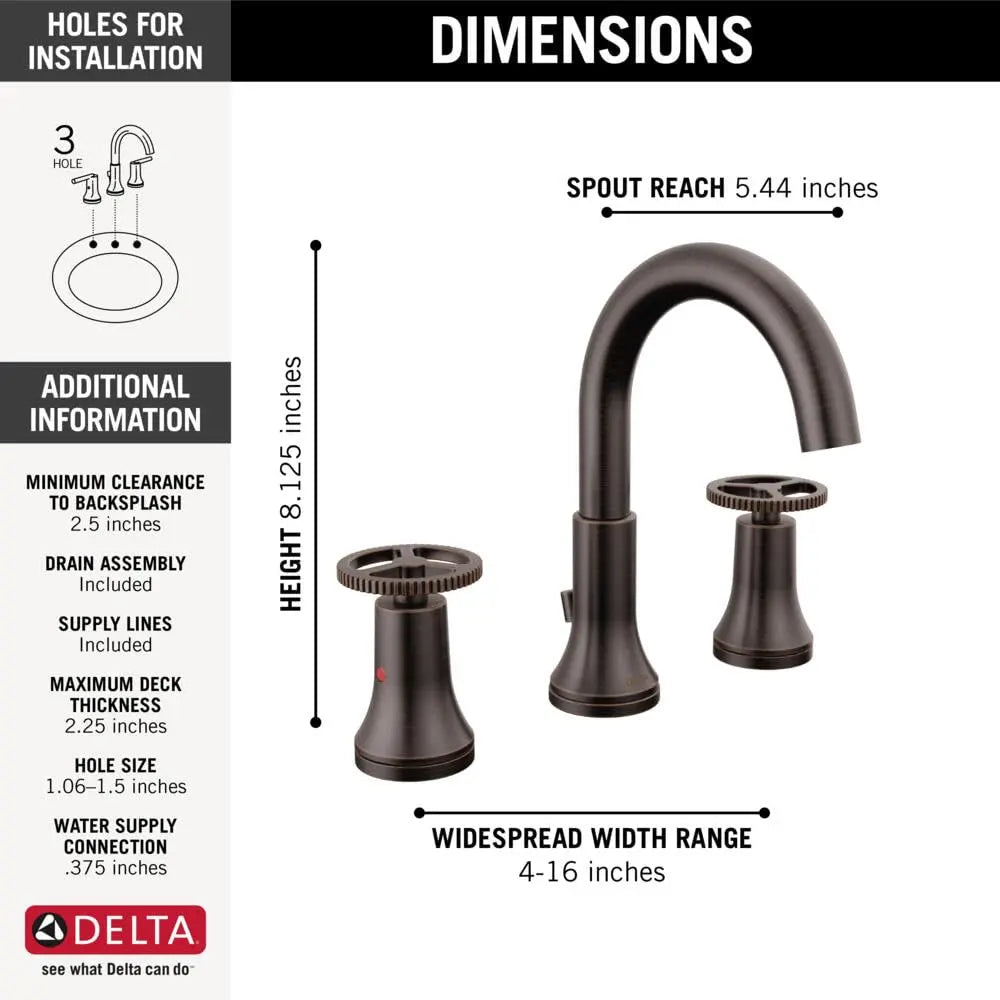 Open Box - Delta 3558-RBMPU-DST - Bathroom Sink Faucets Faucet DeltaBullseye Deals