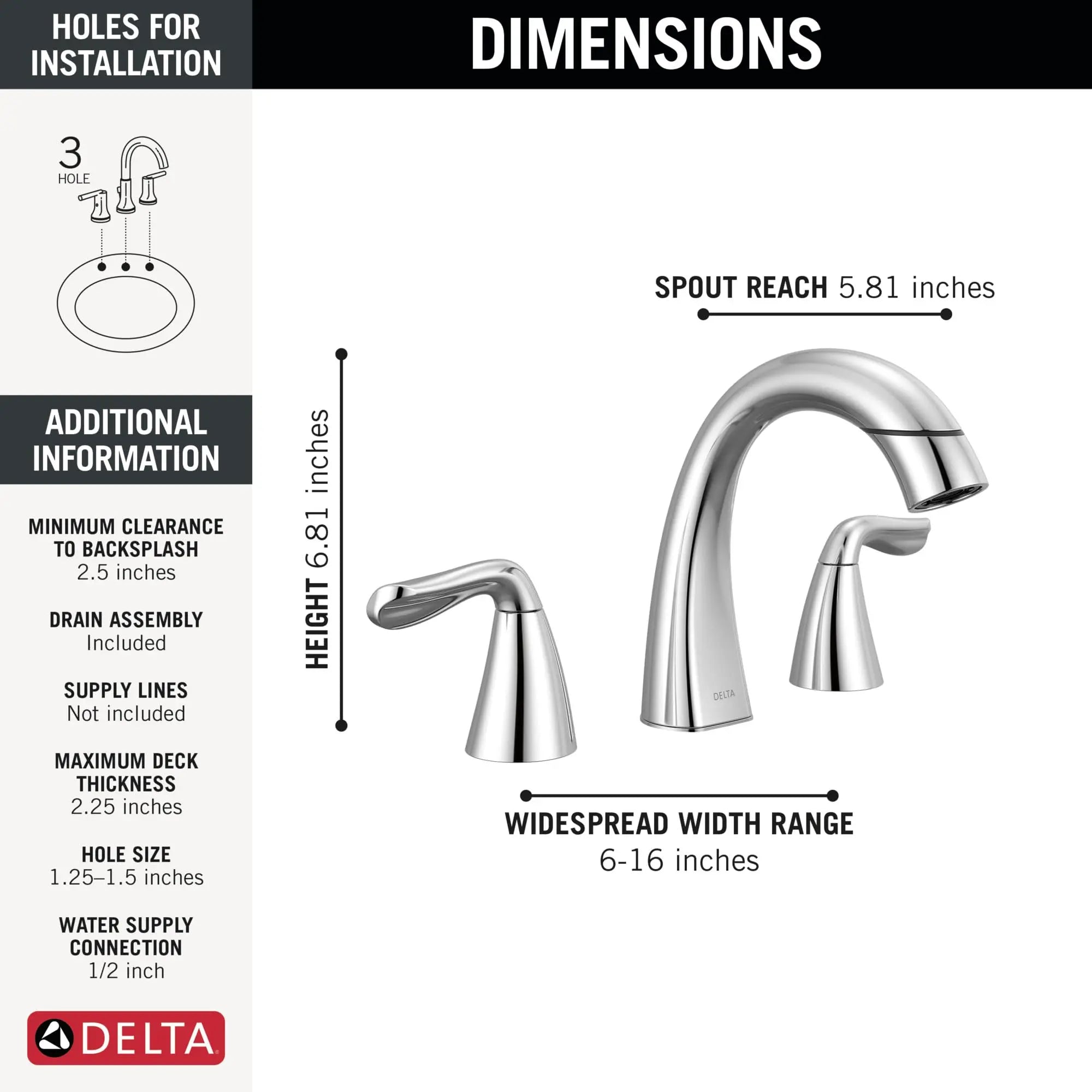 Open Box - Delta 35840LF-PD - Bathroom Sink Faucets Faucet DeltaBullseye Deals