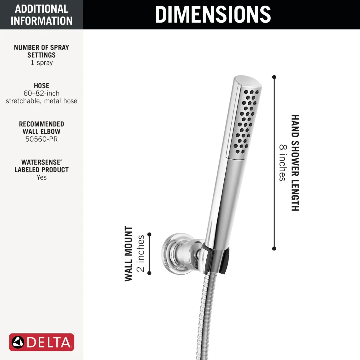 Open Box - Delta 55808-BL - Hand Showers Showers DeltaBullseye Deals
