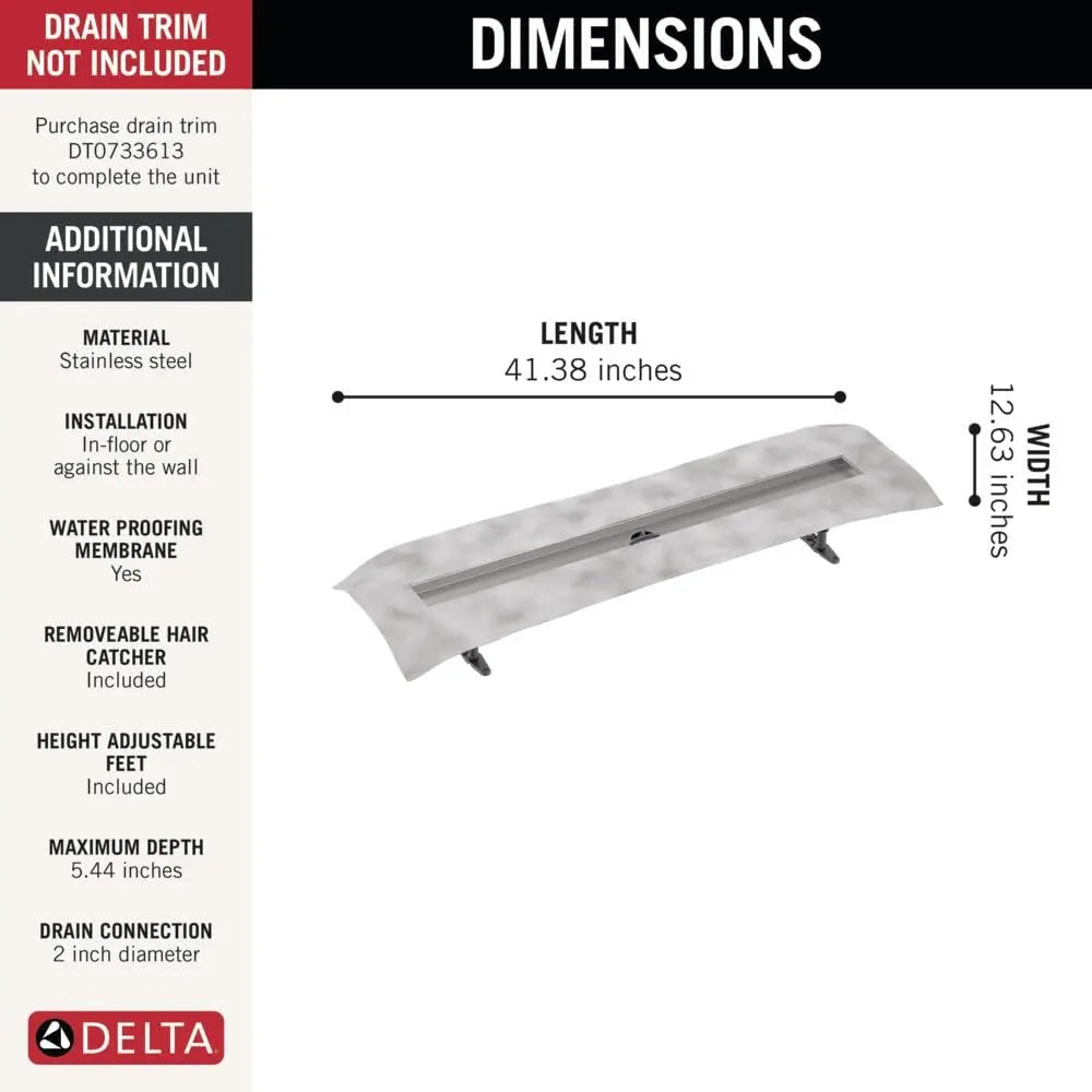 Open Box - Delta DR73360 - Shower Drains Showers DeltaBullseye Deals