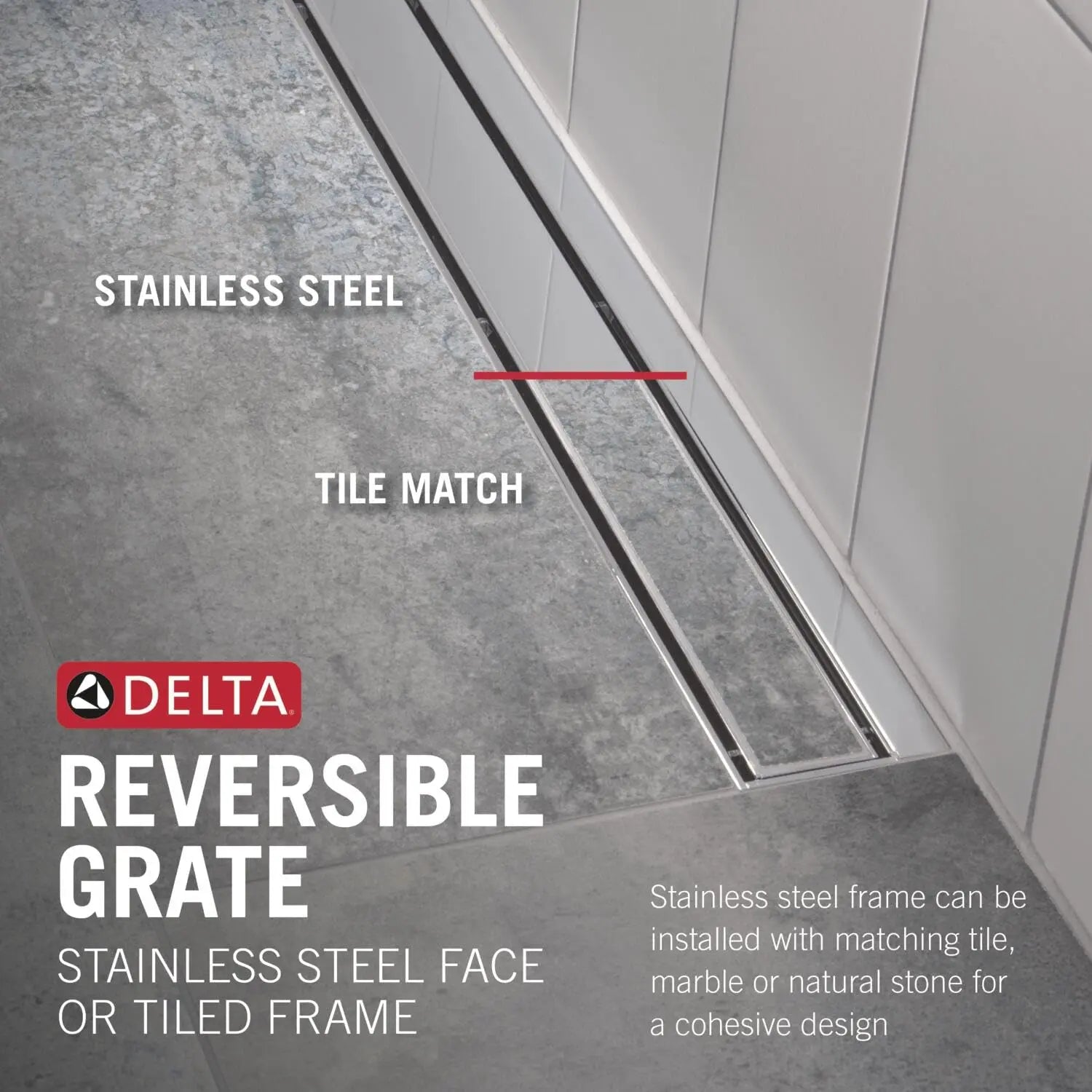 Open Box - Delta DT0732413-SS - Shower Drains Showers DeltaBullseye Deals
