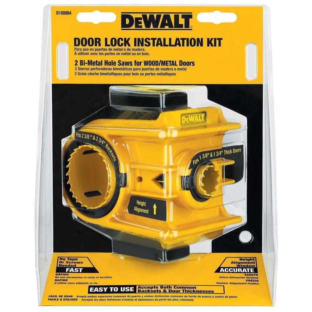Open Box -  Dewalt 115-D18004 Dewalt Door Lock Installation Kit DEWALTBullseye Deals
