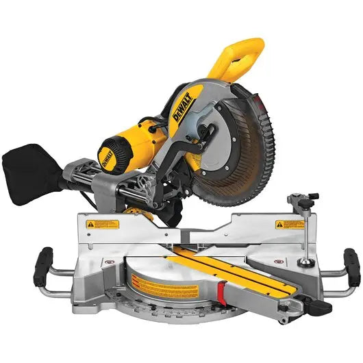 Open Box -  Dewalt 15 Amp Corded 12-inch Double-Bevel Sliding Compound Miter Saw DewaltBullseye Deals
