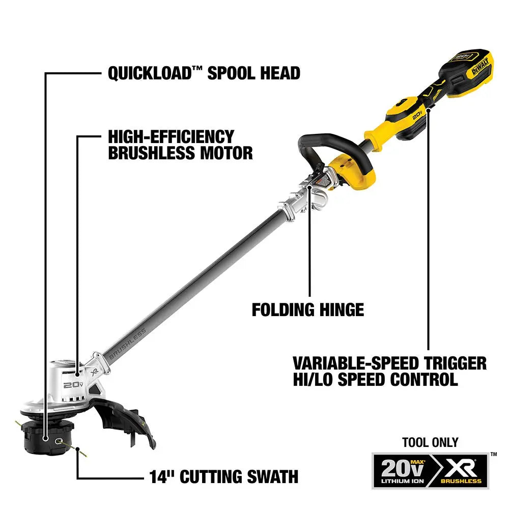 Open Box -  Dewalt 20v Max String Trimmer & Blower Combo Kit Dck0222m1 DEWALTBullseye Deals