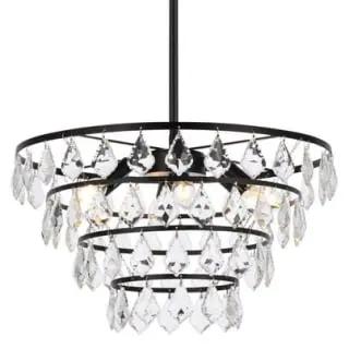 Open Box - Elegant Lighting 1101D20BK - Chandeliers Indoor Lighting Elegant LightingBullseye Deals