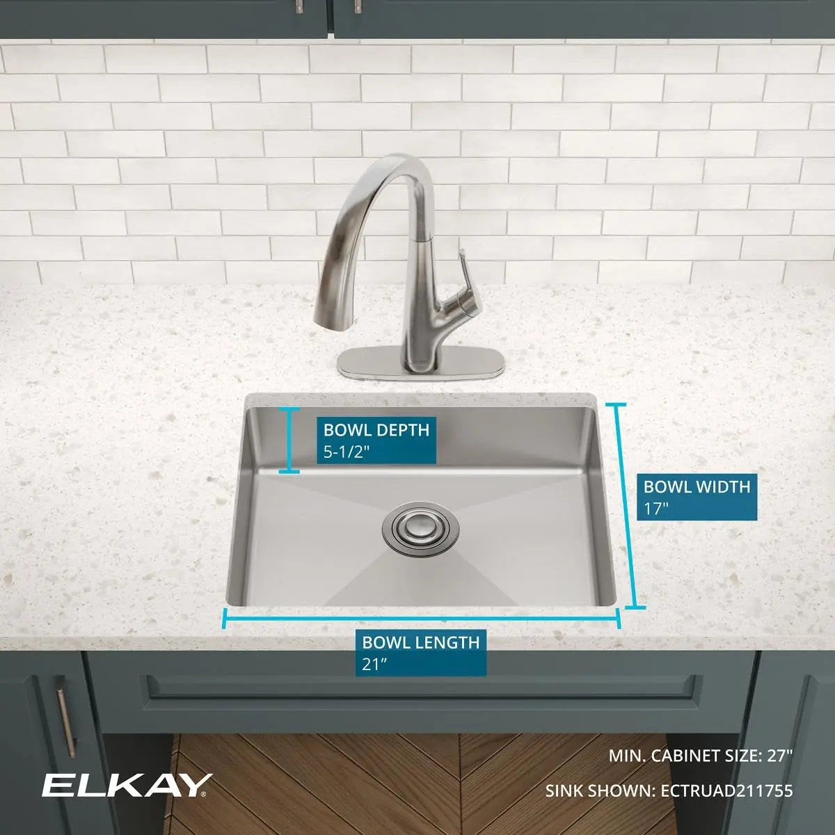 Open Box - Elkay ECTRUAD211755 - Kitchen Sinks Sinks ElkayBullseye Deals