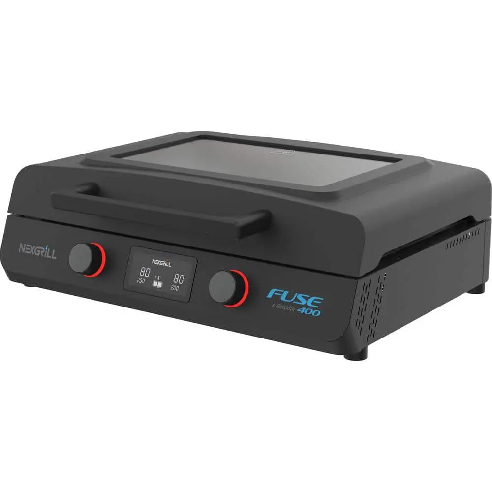 Open Box - Fuse 400 22 in. Tabletop Electric Grill Griddle in Black NexgrillBullseye Deals