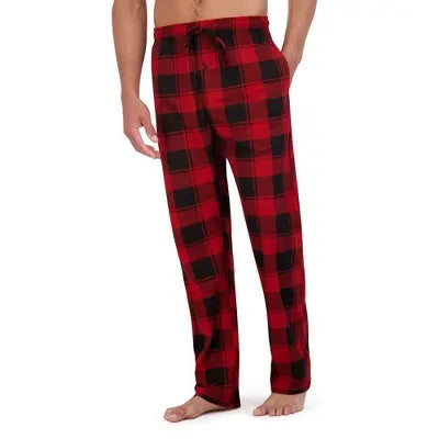 Open Box - Hanes Originals Men's 2pc Comfort Fleece Sleep Pajama Set Hanes PremiumBullseye Deals