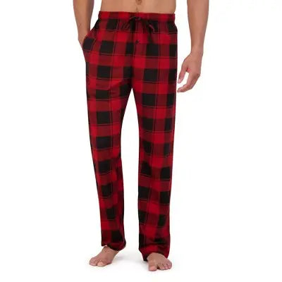 Open Box - Hanes Originals Men's 2pc Comfort Fleece Sleep Pajama Set Hanes PremiumBullseye Deals