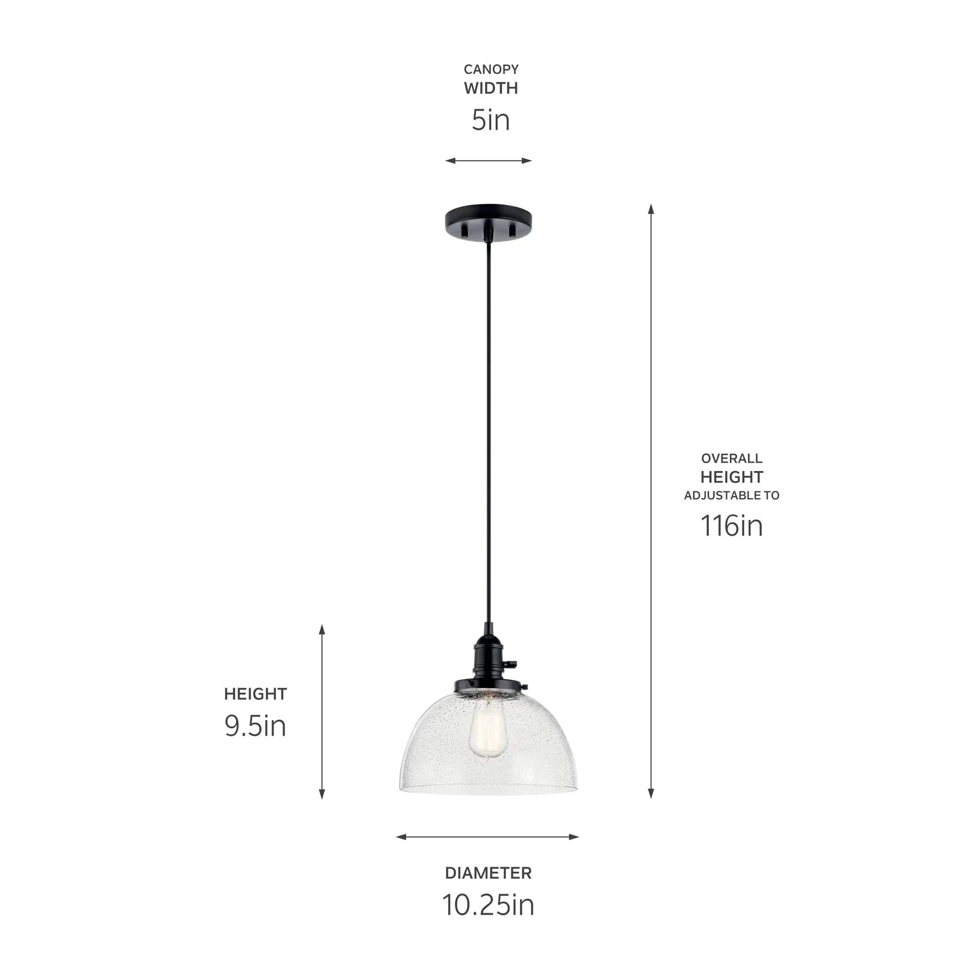 Open Box - Kichler 43853BK - Pendants Indoor Lighting KichlerBullseye Deals