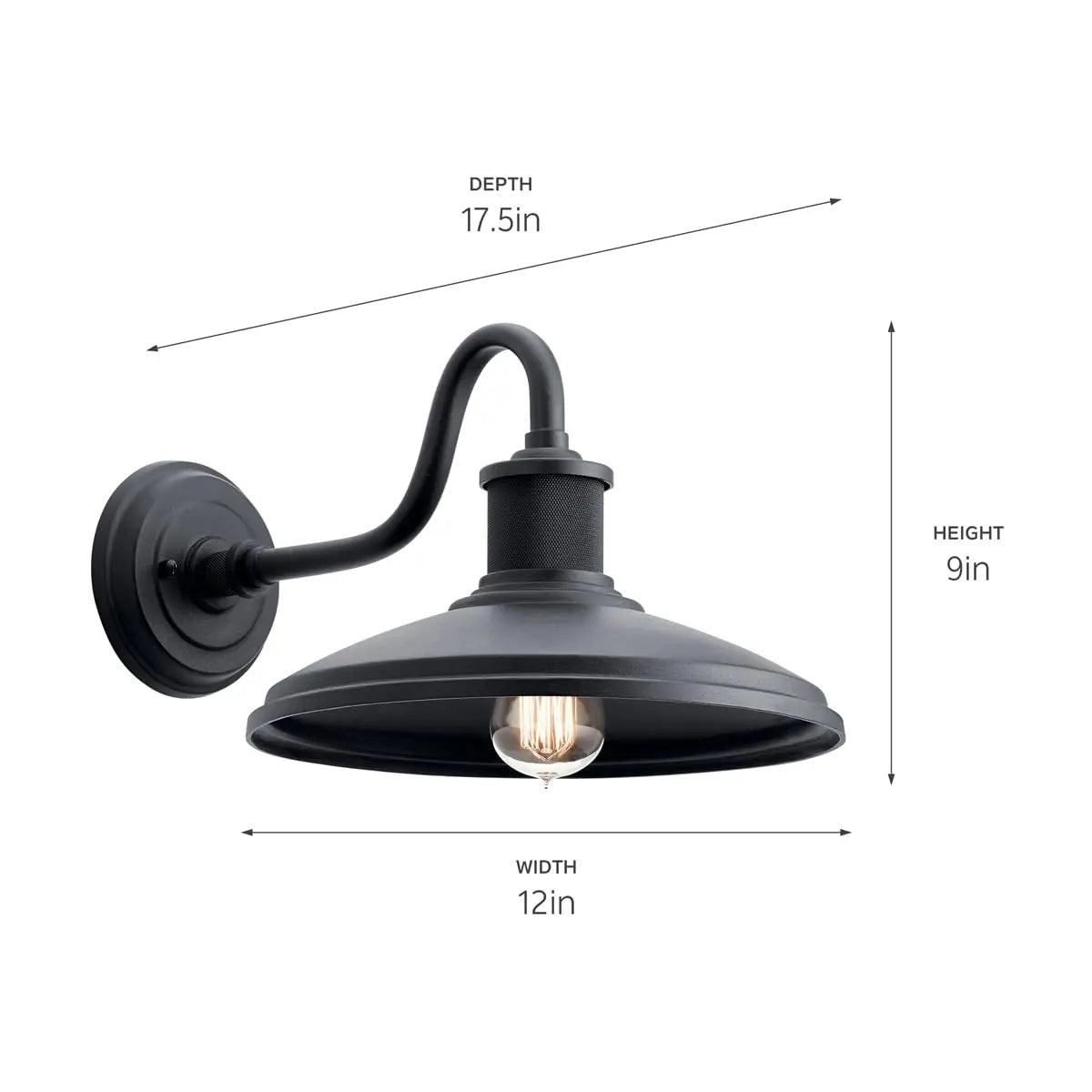 Open Box - Kichler 49980BKT - Wall Sconces Outdoor Lighting KichlerBullseye Deals