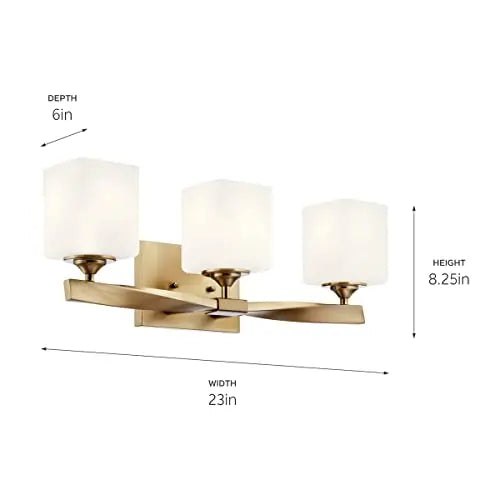 Open Box - Kichler 55002CPZ - Bathroom Fixtures Indoor Lighting KichlerBullseye Deals