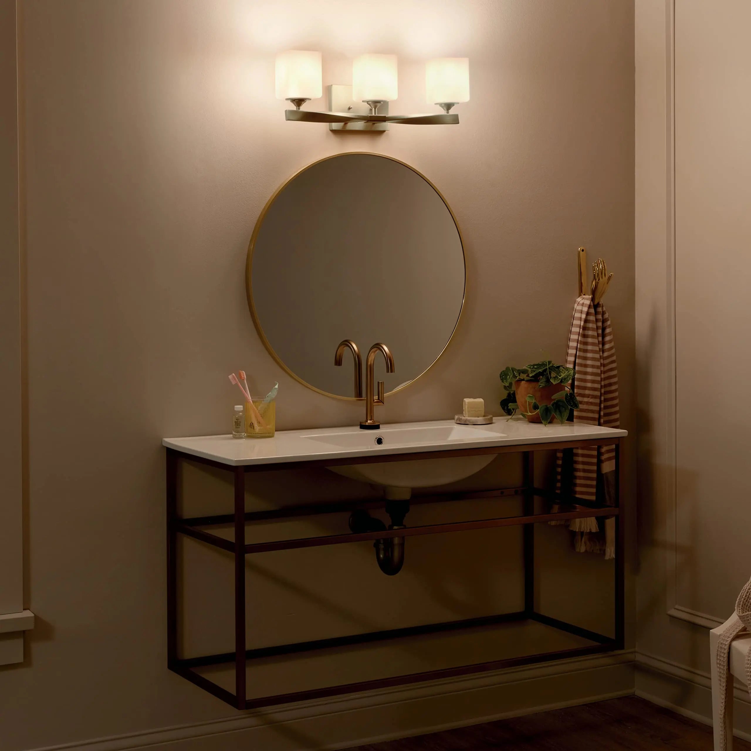 Open Box - Kichler 55002CPZ - Bathroom Fixtures Indoor Lighting KichlerBullseye Deals