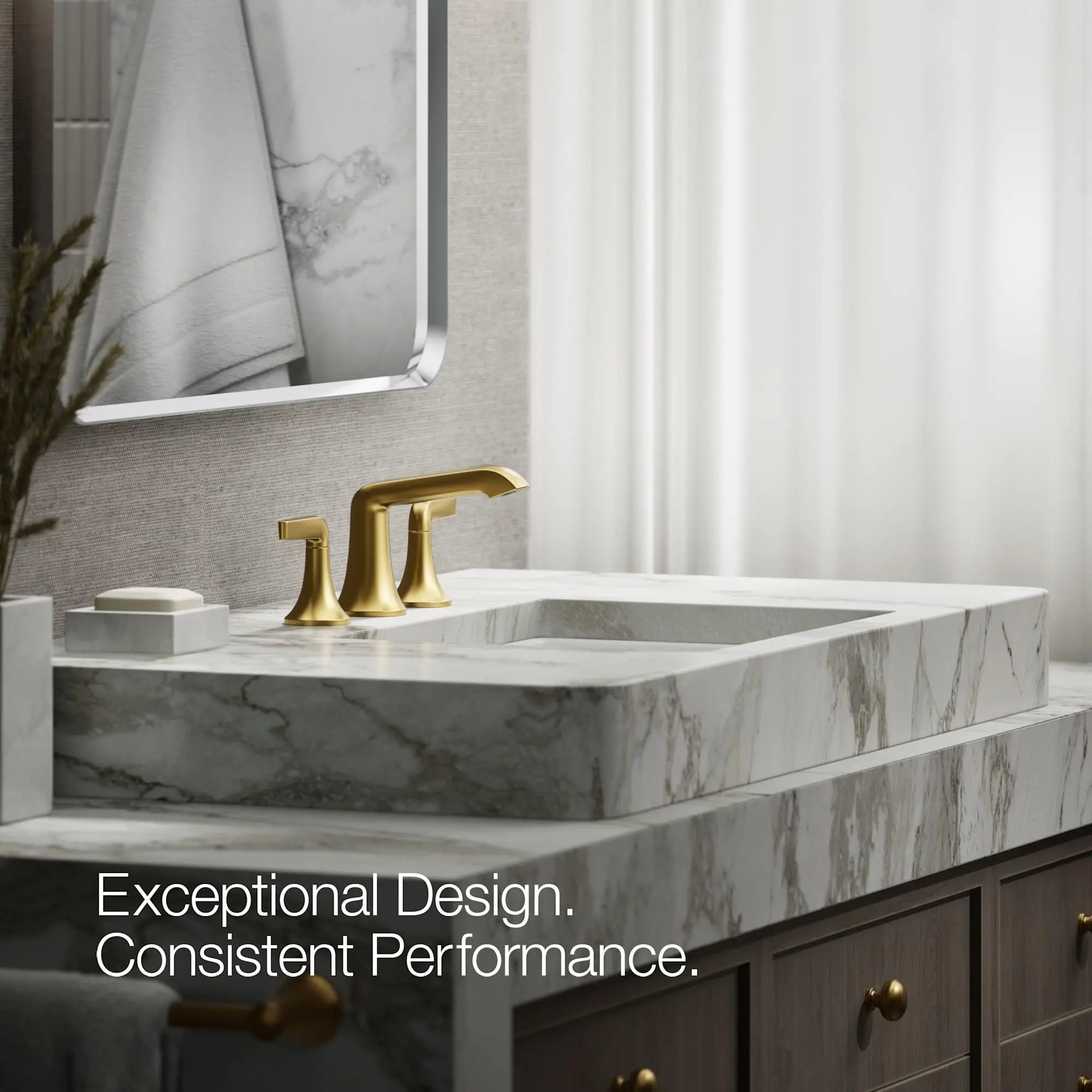Open Box - Kohler K-22020-4-BN - Bathroom Sink Faucets Faucet KohlerBullseye Deals