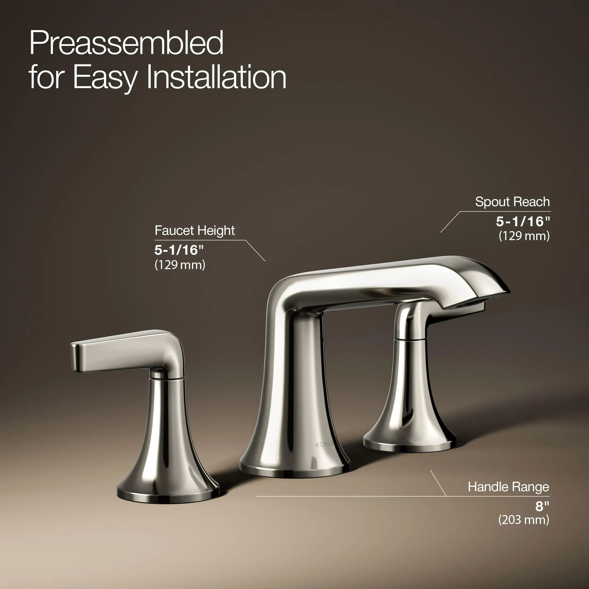 Open Box - Kohler K-22020-4-SN - Lavatory Faucet KohlerBullseye Deals