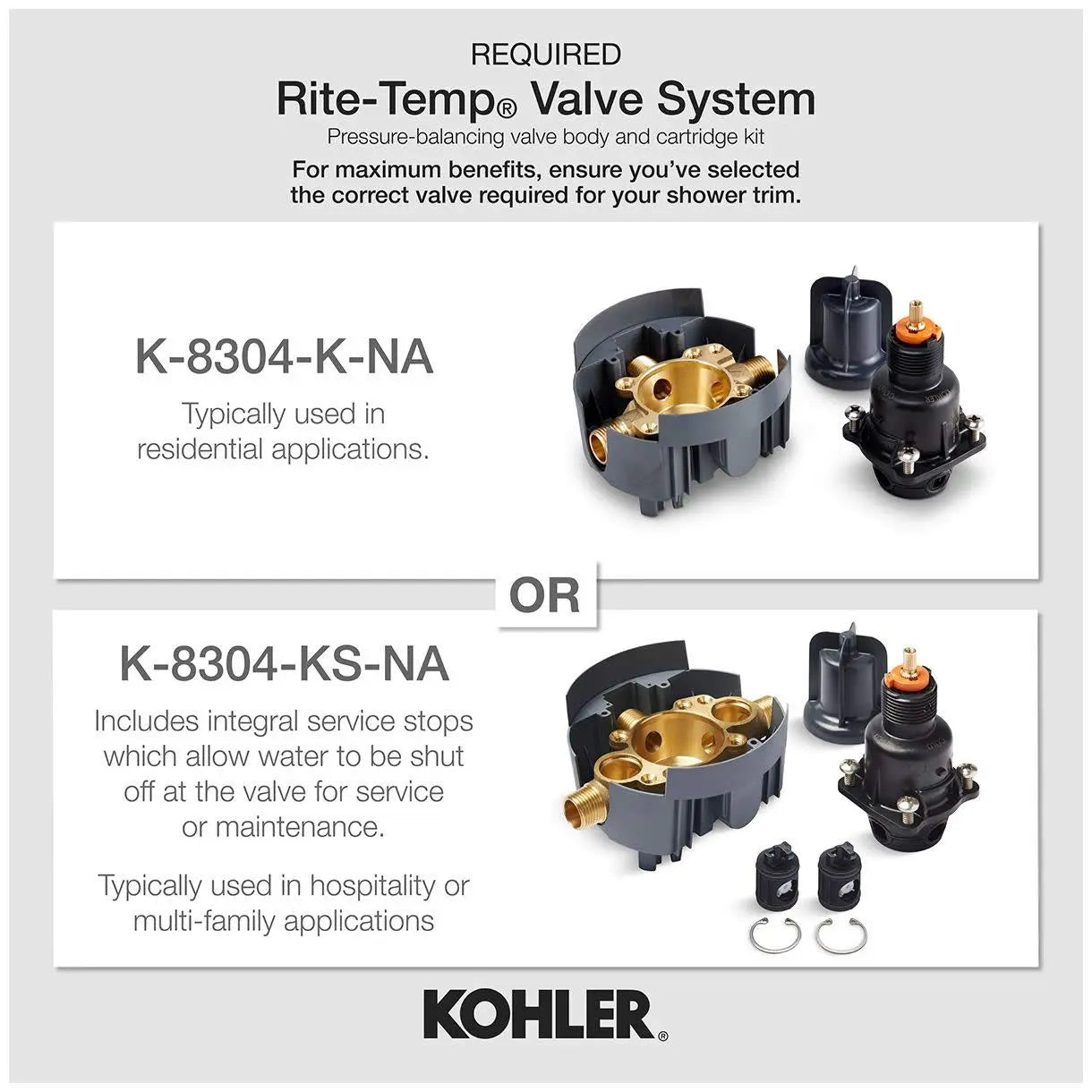 Open Box - Kohler K-TS22028-4-2MB - Shower Only Showers KohlerBullseye Deals