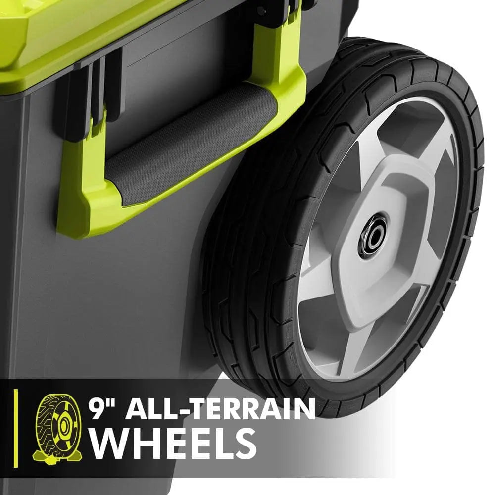 Open Box -  LINK Rolling Tool Box, RYOBI Green RYOBIBullseye Deals