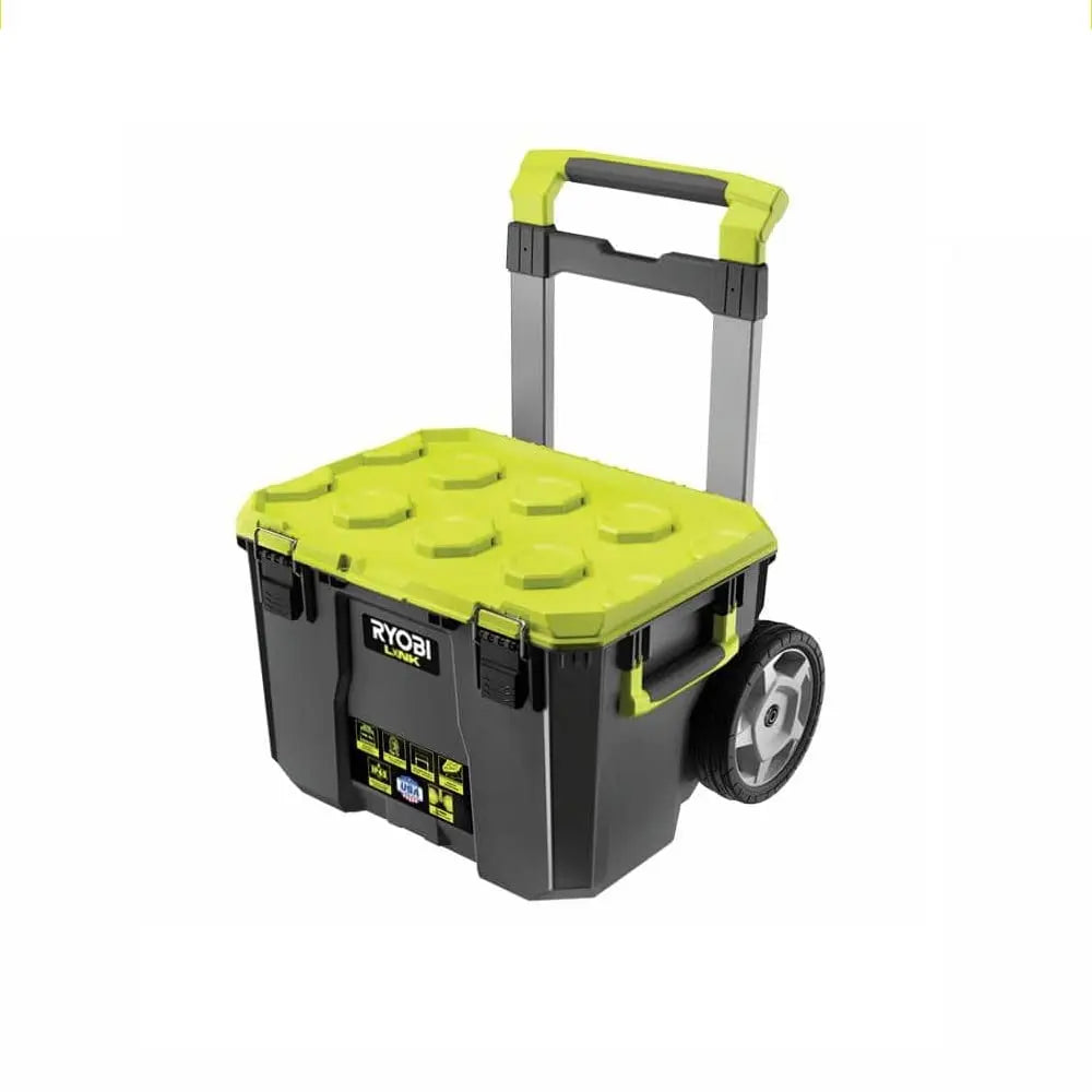Open Box -  LINK Rolling Tool Box, RYOBI Green RYOBIBullseye Deals