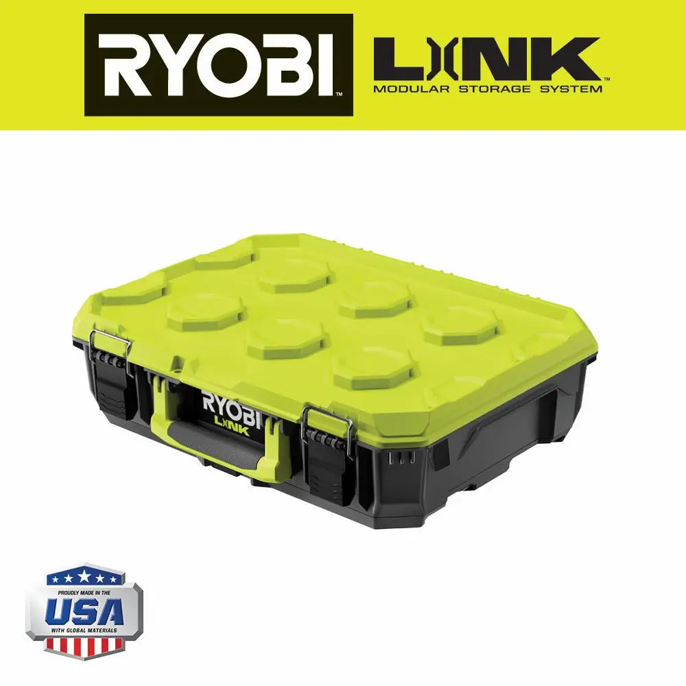 Open Box -  LINK Standard Tool Box, RYOBI Green RYOBIBullseye Deals