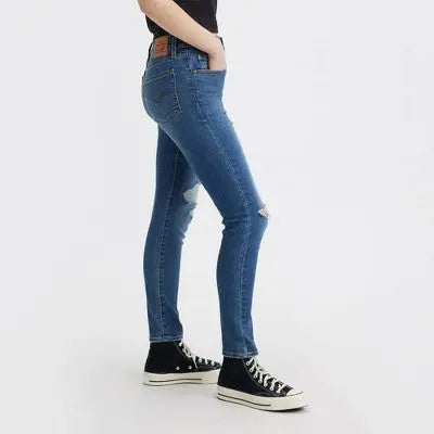 Open Box - Levi's Women's 721 High Rise Skinny Leg Tailored Distressed Jeans Mid-Stretch Denim Levi'sBullseye Deals