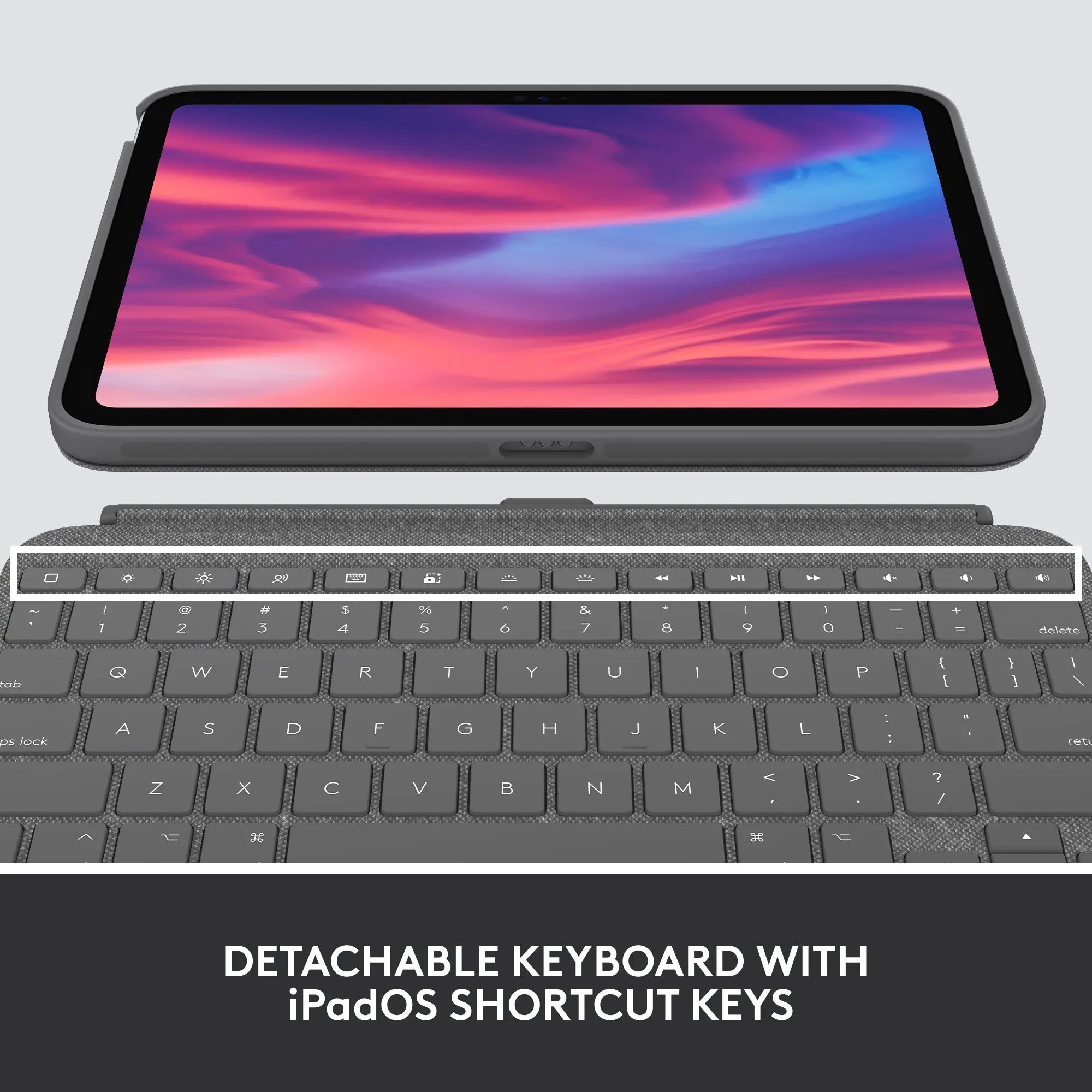 Open Box -  Logitech Combo Touch Detachable 10th Gen iPad Keyboard Case LogitechBullseye Deals