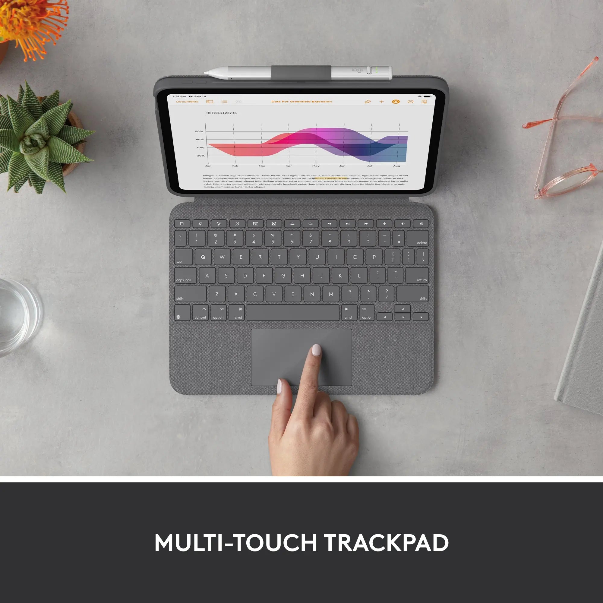 Open Box -  Logitech Combo Touch Detachable 10th Gen iPad Keyboard Case LogitechBullseye Deals