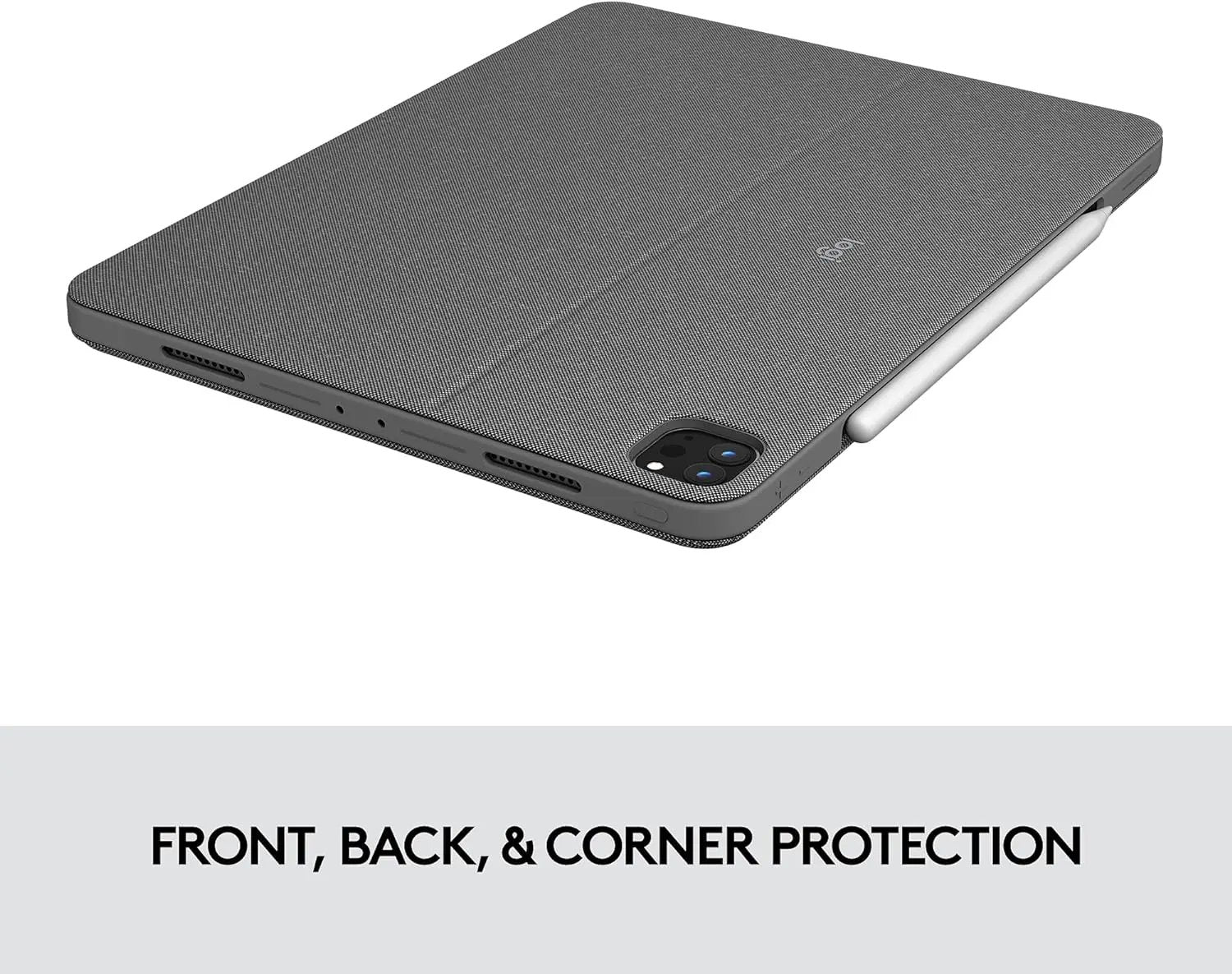 Open Box -  Logitech Combo Touch iPad Pro 12.9" 5th 6th gen 2021 2022 Keyboard Case - Grey LogitechBullseye Deals
