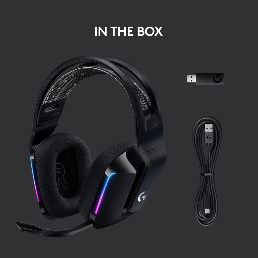 Open Box -  Logitech G733 Wireless Gaming Headset - Black - 981-000863 LogitechBullseye Deals