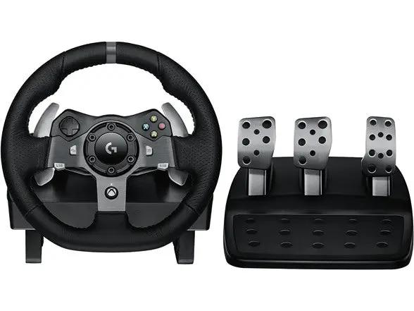 Open Box -  Logitech G920 Driving Force Racing Wheel and Floor Pedals LogitechBullseye Deals