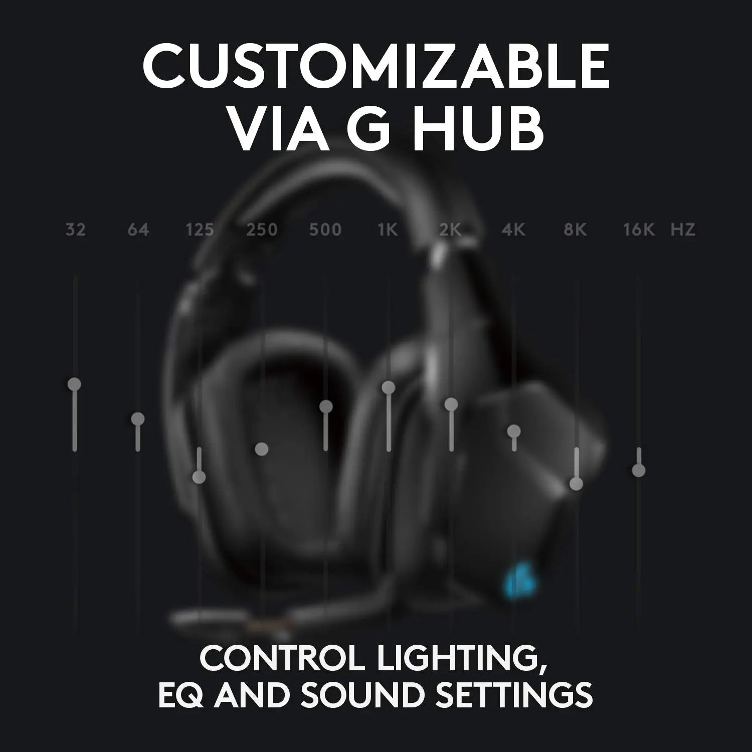 Open Box -  Logitech G935 Wireless Gaming Headset for PC - Black/Blue - 981-000742 LogitechBullseye Deals