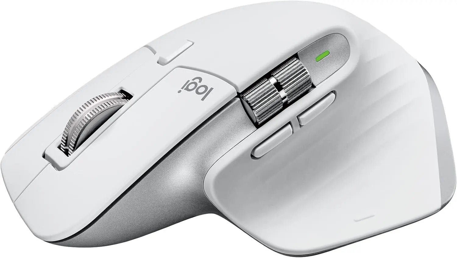 Open Box -  Logitech MX Master 3S For Mac Performance Wireless Mouse - Pale Grey LogitechBullseye Deals