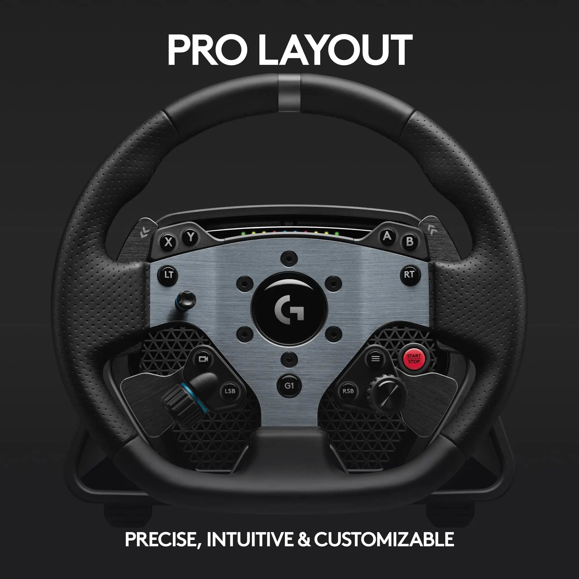 Open Box -  Logitech - PRO Racing Wheel for PC with TRUEFORCE Force Feedback - Black LogitechBullseye Deals