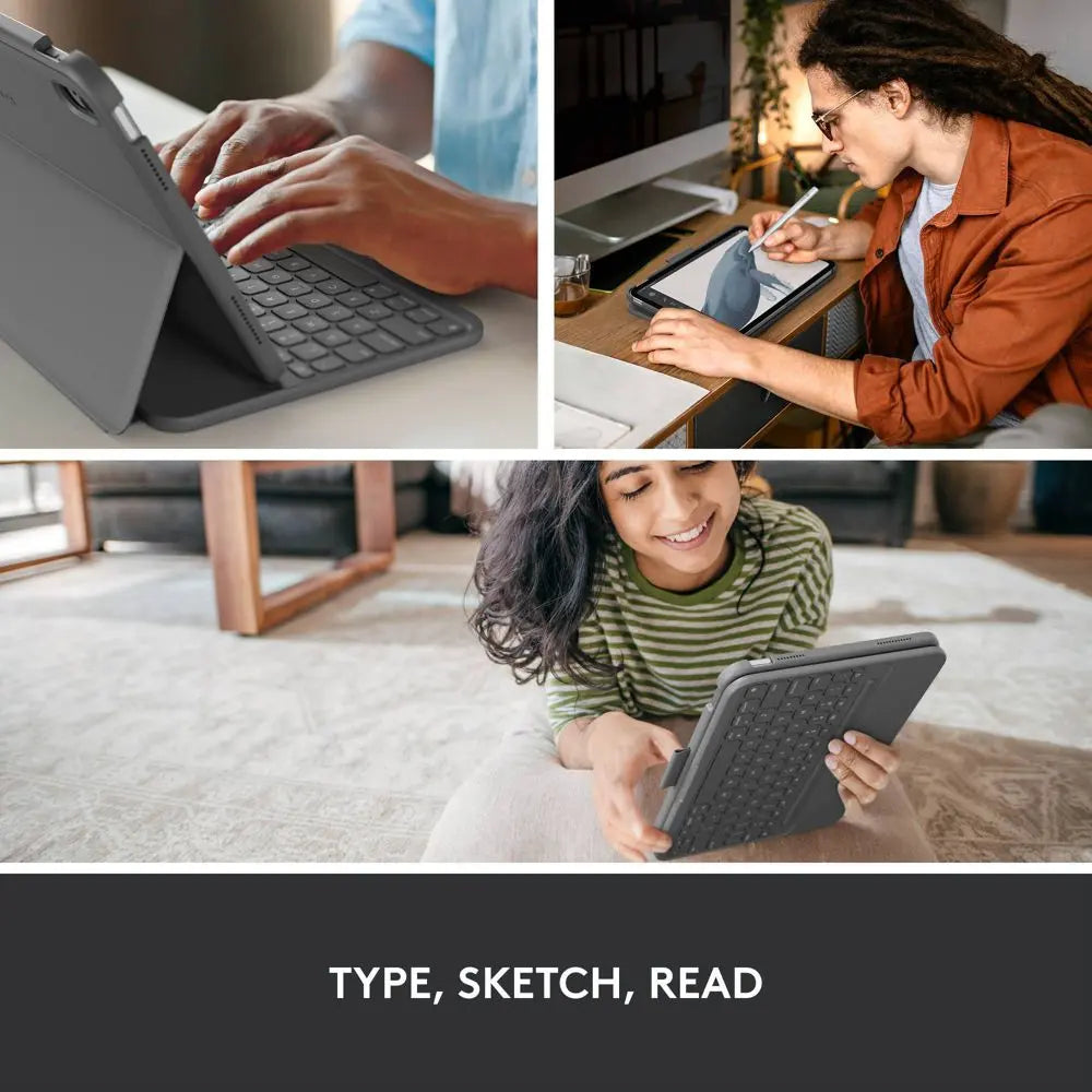 Open Box -  Logitech Slim Folio 10.9 Apple iPad 10th Gen Carrying Case - 920-011368 LogitechBullseye Deals