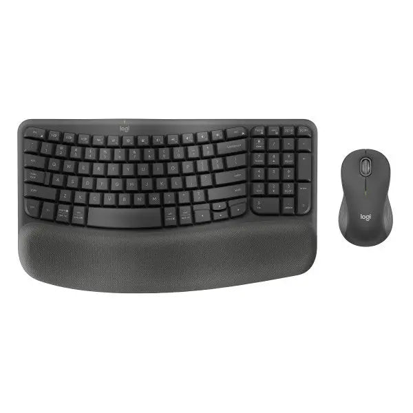 Open Box -  Logitech Wave Keys MK670 Combo Ergonomic Wireless Keyboard and Mouse Bundle LogitechBullseye Deals