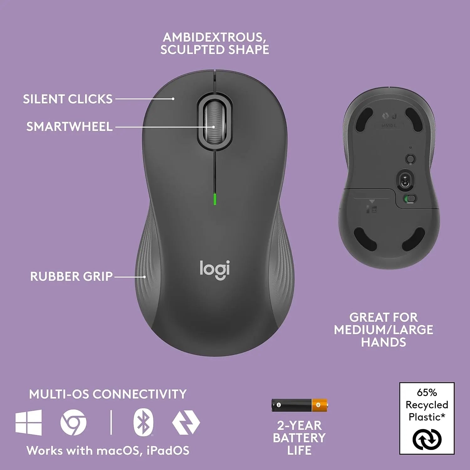 Open Box -  Logitech Wave Keys MK670 Combo Ergonomic Wireless Keyboard and Mouse Bundle LogitechBullseye Deals