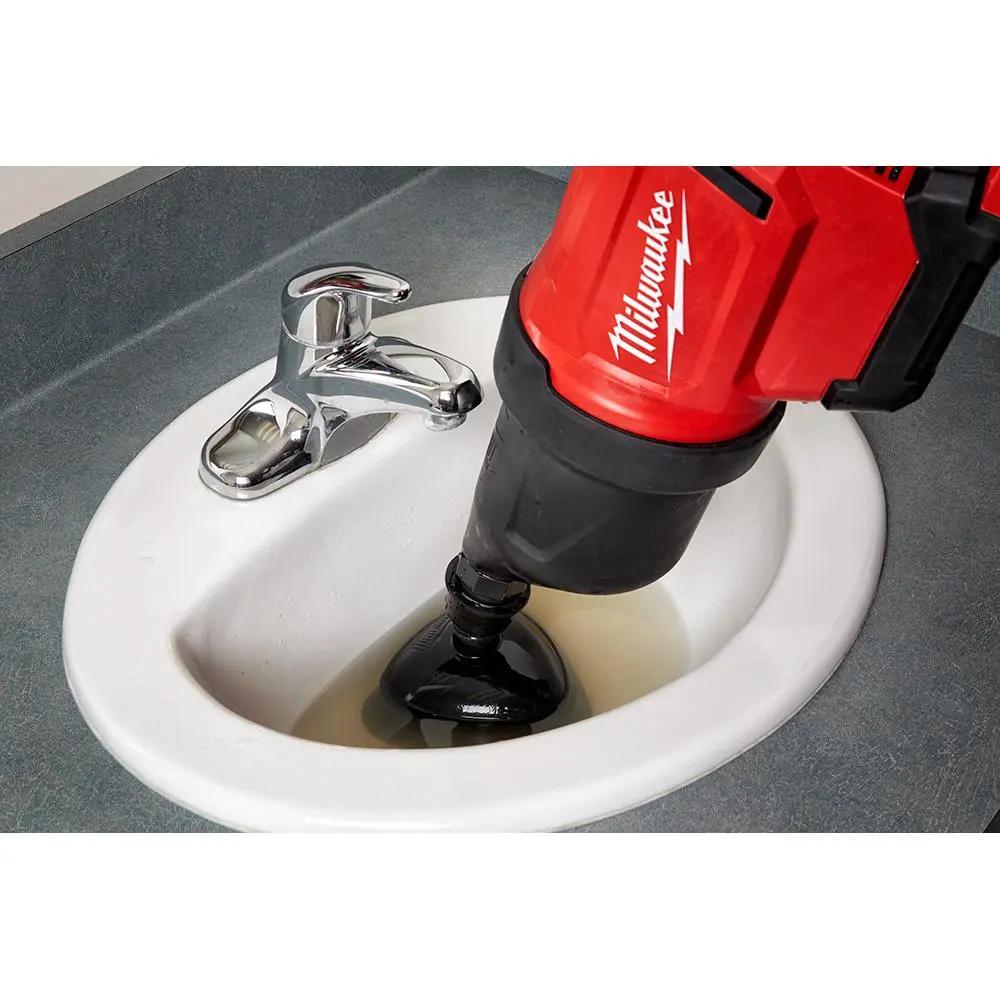 Open Box -  M12 12-Volt Lithium-Ion Cordless Drain Cleaning Airsnake Air Gun Kit MilwaukeeBullseye Deals