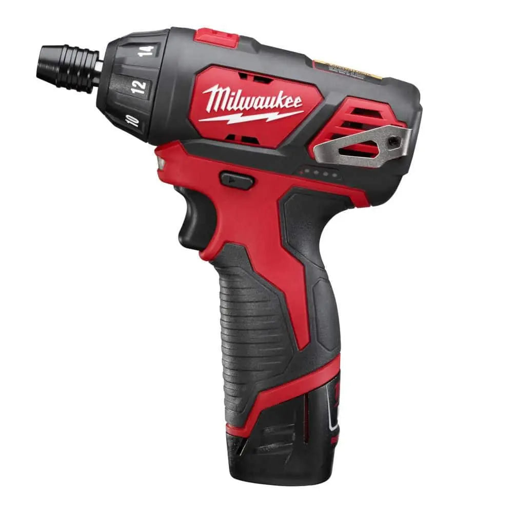 Open Box -  M12 12V Lithium-Ion Cordless 1/4 in. Hex Screwdriver Kit MilwaukeeBullseye Deals