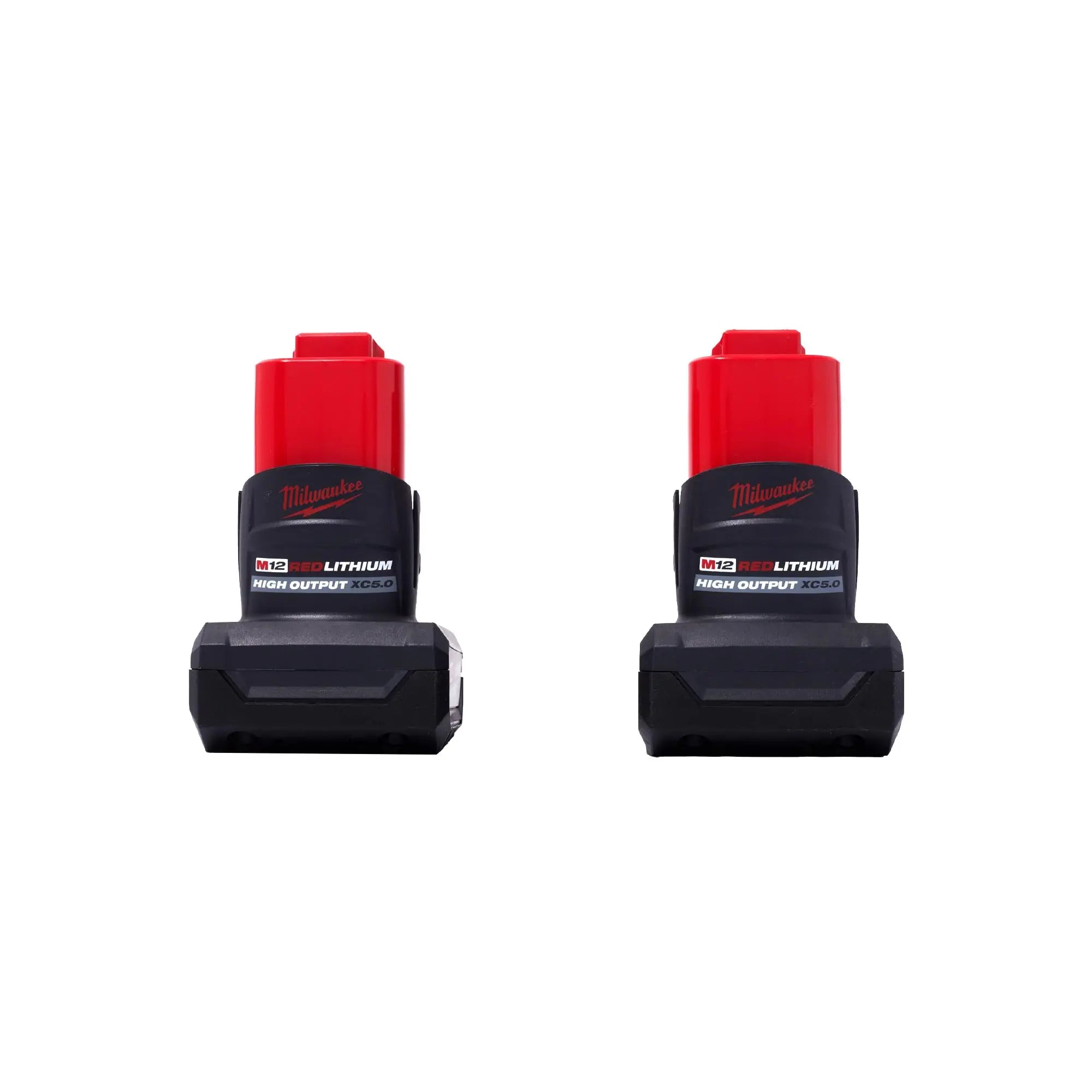 Open Box -  M12 12V Lithium-Ion XC High Output 5.0 Ah Battery Pack (2-Pack) Starter Kit with Charger MilwaukeeBullseye Deals