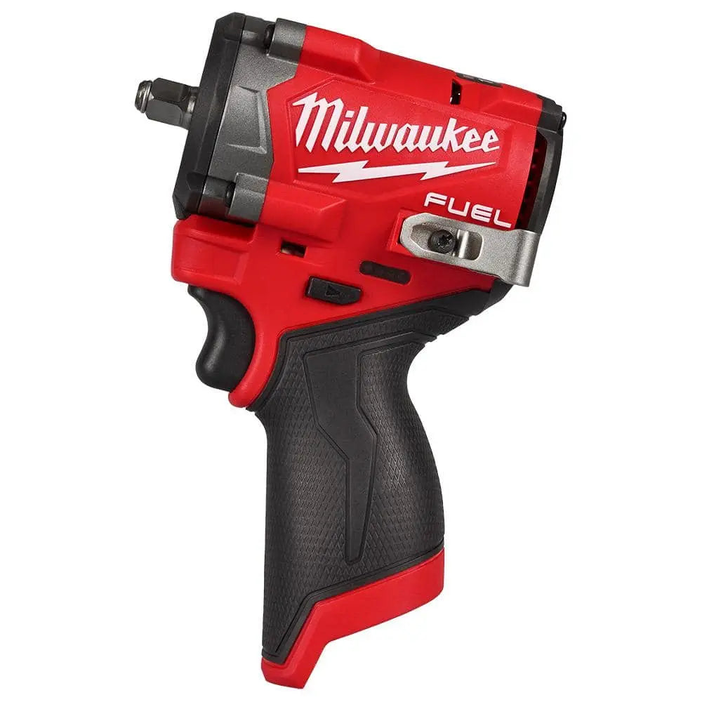 Open Box - M12 FUEL 12V Lithium-Ion Brushless Cordless Stubby 3/8 in. Impact Wrench (Tool-Only) MilwaukeeBullseye Deals