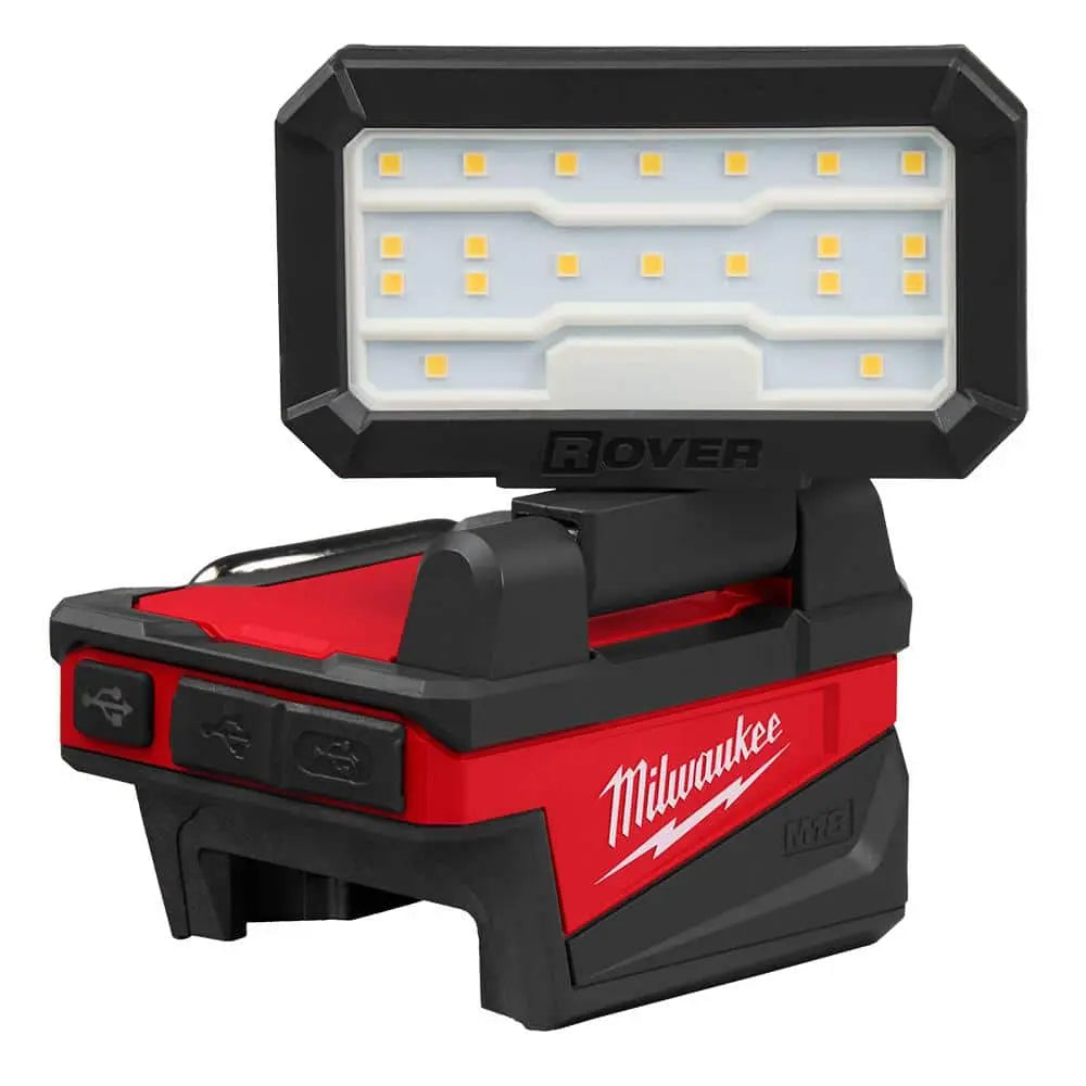Open Box -  M18 18-Volt Lithium-Ion Cordless 1000 Lumens ROVER Compact Folding Flood Light with USB Charging (Tool-Only) MilwaukeeBullseye Deals