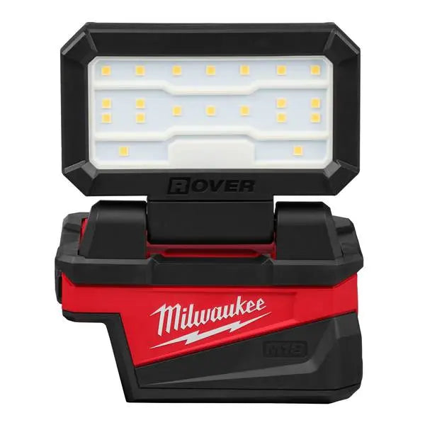 Open Box -  M18 18-Volt Lithium-Ion Cordless 1000 Lumens ROVER Compact Folding Flood Light with USB Charging (Tool-Only) MilwaukeeBullseye Deals