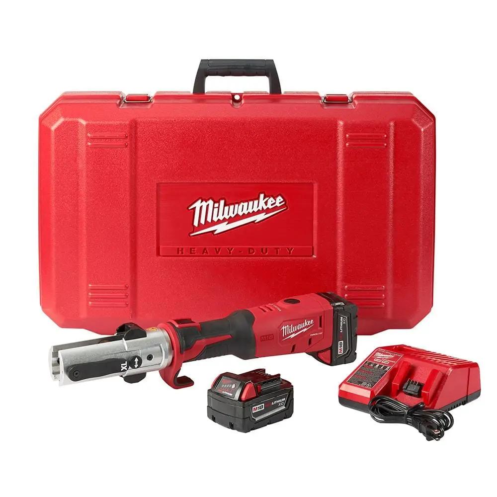 Open Box -  M18 18-Volt Lithium-Ion Cordless FORCE LOGIC Long Throw Press Tool Kit W/(2) 3.0Ah Batteries, Charger, Hard Case MilwaukeeBullseye Deals