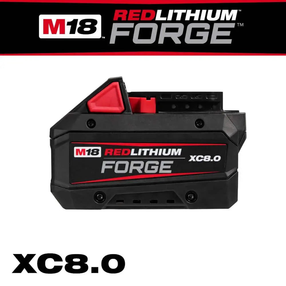Open Box -  M18 18V Lithium-Ion REDLITHIUM FORGE XC 8.0 Ah Battery Pack MilwaukeeBullseye Deals