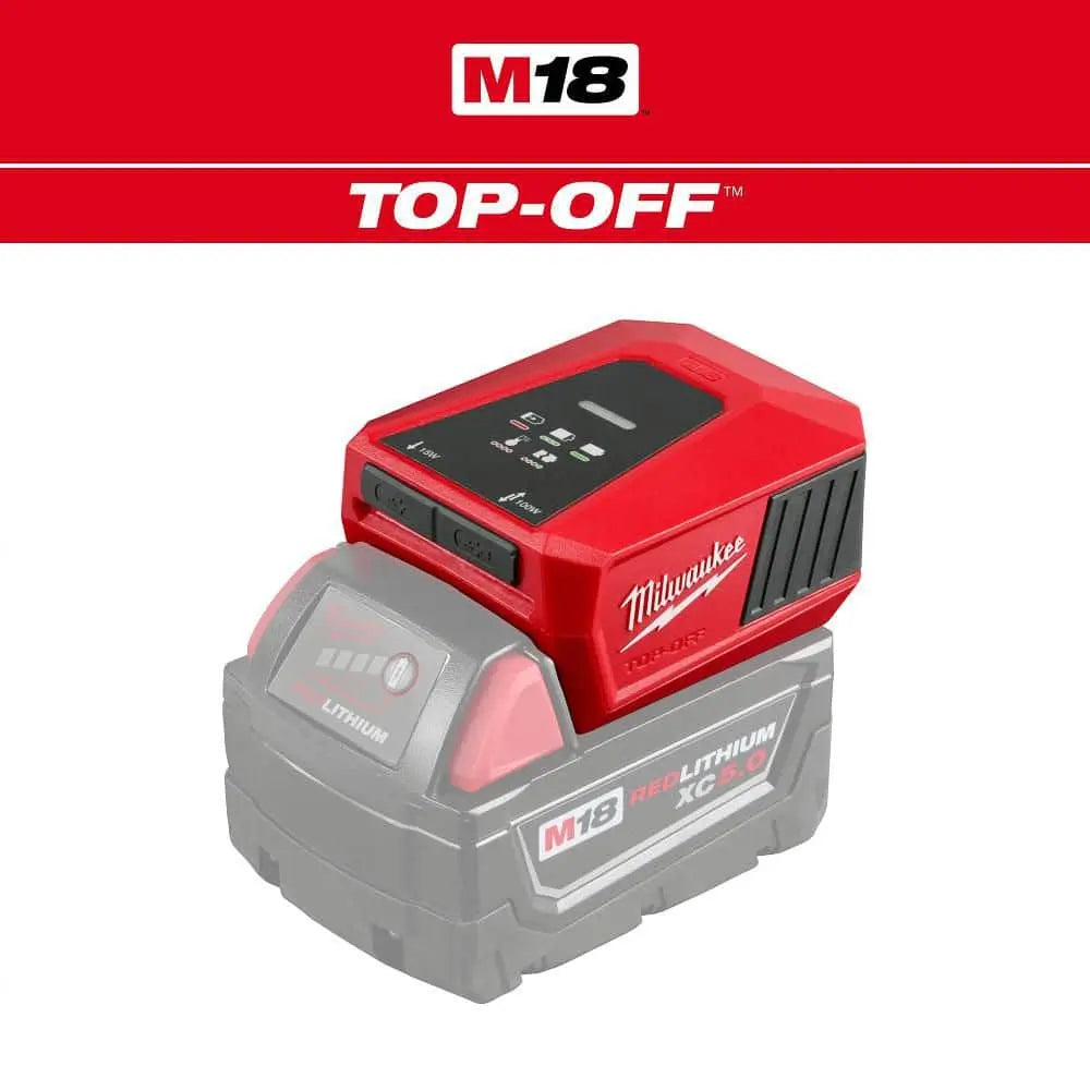 Open Box -  M18 18V Lithium-Ion TOP-OFF Charger & Power Supply (Tool-Only) MilwaukeeBullseye Deals