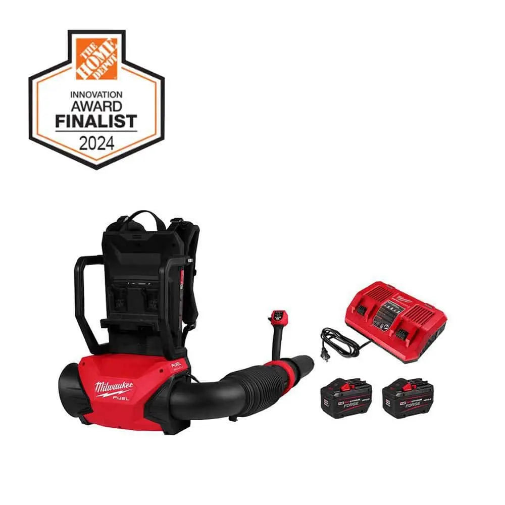 Open Box -  M18 FUEL 155 MPH 650 CFM 18V Brushless Cordless Battery Backpack Blower w/ (2) 12.0 Ah FORGE Batteries, Charger MilwaukeeBullseye Deals