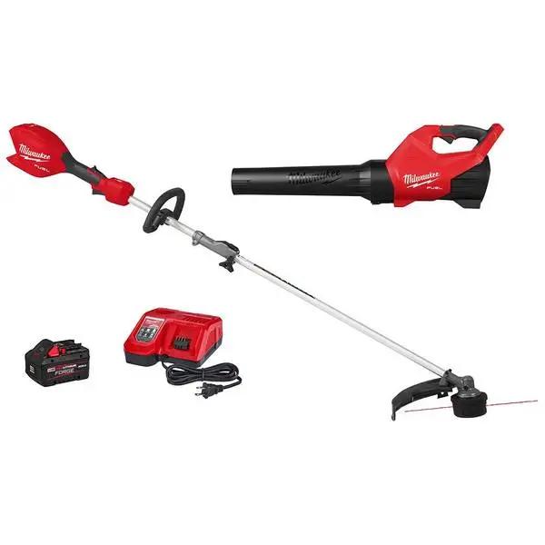 Open Box -  M18 FUEL 18-Volt 16 in. Brushless Cordless Electric QUIK-LOK String Trimmer/Blower Combo Kit w/8.0 Battery (2-Tool) MilwaukeeBullseye Deals